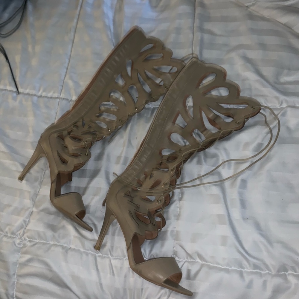 Nice strap up heel sandals